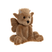 Side view of Charlie Bears Bearhouse Bartizan plush gargoyle with wings and horns