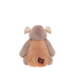 Back view of Charlie Bears Bearhouse Boulder plush soft toy with orange fur detail