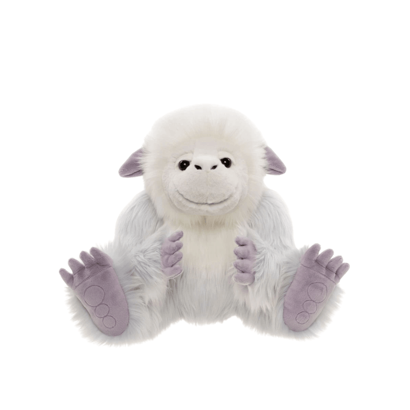Trundle white and icy blue yeti from the 2026 Bearhouse by Charlie Bears collection with soft purple ears and paws