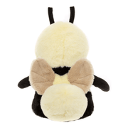 Charlie Bears Bumble Bee plush soft toy rear view showing its wings and yellow body