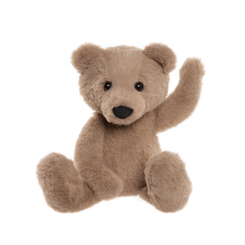 Charlie Bears Charlie Bear brown plush teddy with one paw raised