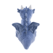 Back view of Charlie Bears Draco Dragon showing wings, spikes and tail