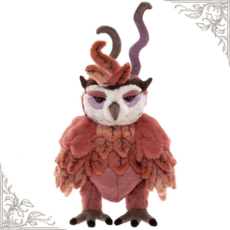 Jinzi phoenix from the Charlie Bears 2026 Signature Collection with elaborate feathers and distinctive curling plumes