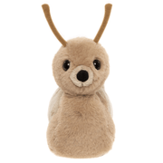 Charlie Bears Saffy Snail brown plush soft toy front view