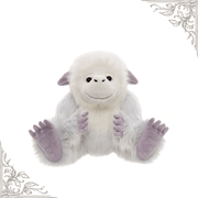 Trundle white and icy blue yeti from the 2026 Bearhouse by Charlie Bears collection with soft purple ears and paws
