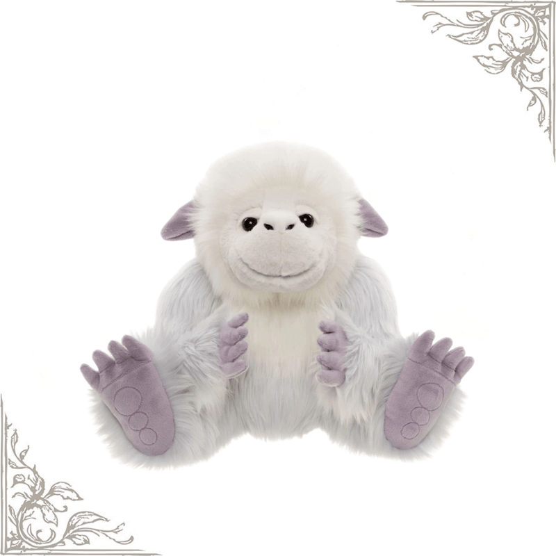 Trundle white and icy blue yeti from the 2026 Bearhouse by Charlie Bears collection with soft purple ears and paws