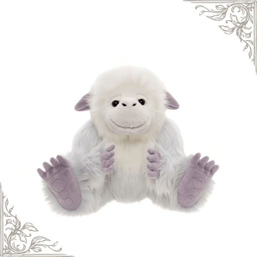 Trundle white and icy blue yeti from the 2026 Bearhouse by Charlie Bears collection with soft purple ears and paws