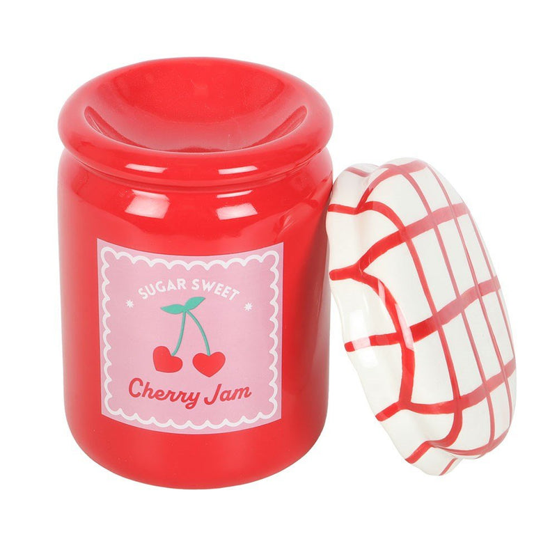 Cherry Jam Jar Oil Burner and Wax Warmer - Something Different Gift Shop