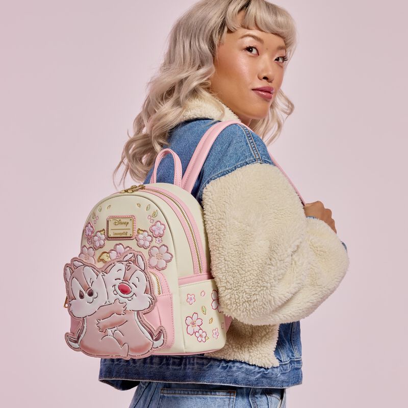 Chip 'n' Dale Cherry Blossoms Mini Backpack - Something Different Gift Shop