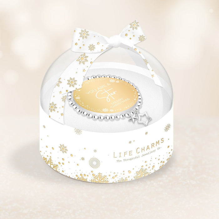 Christmas Bracelet In Bauble Box - You Are A Star - Something Different Gift Shop