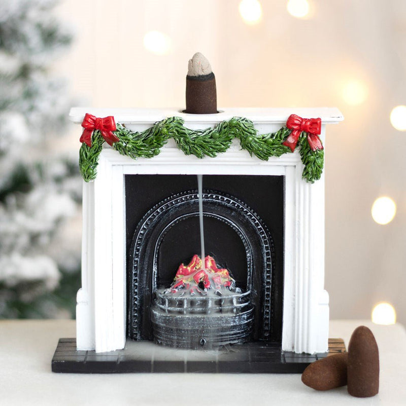 Christmas Fireplace Backflow Incense Burner - Something Different Gift Shop