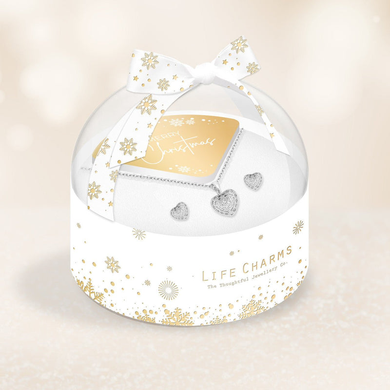 Christmas Gift Set In Bauble Box - Heart - Something Different Gift Shop