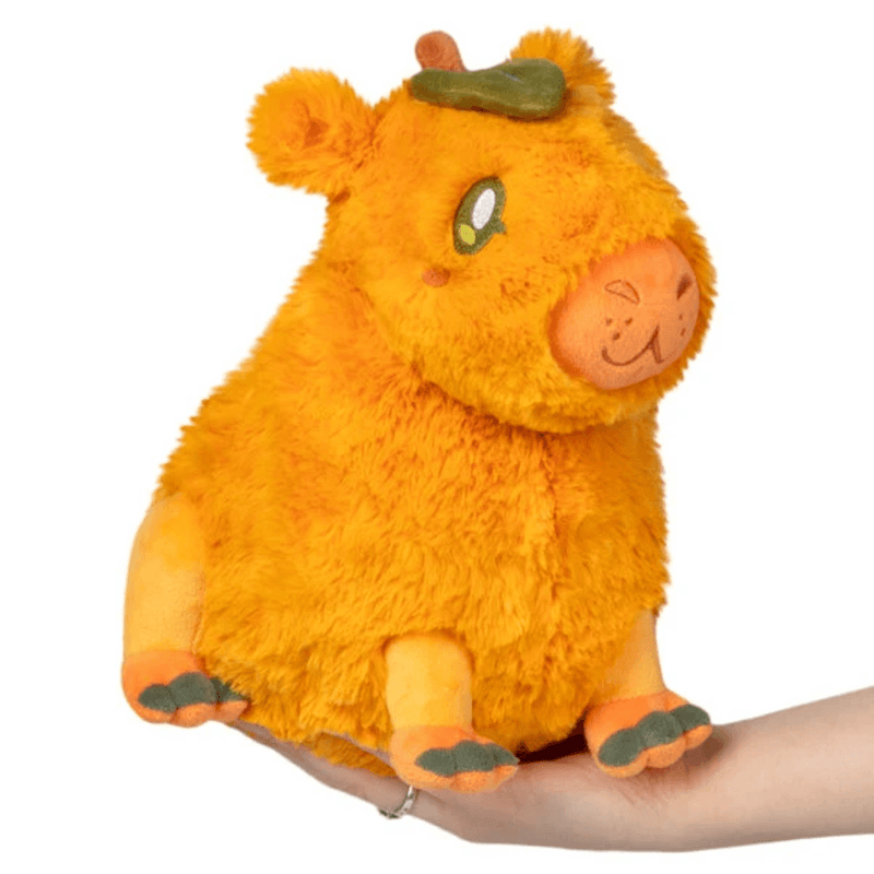 Mini Squishable Citrus Capybara orange plush front view