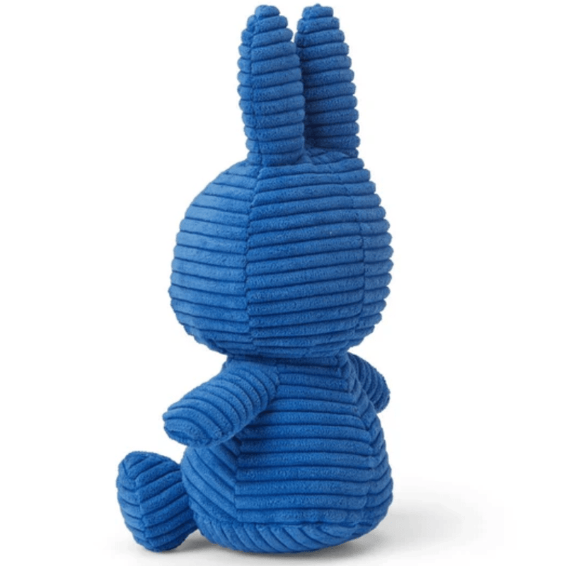 Cobalt Blue Corduroy Miffy Plush by Bon Ton Toys - Something Different Gift Shop