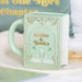 Green Coffee and Books book shaped mug for readers and coffee lovers