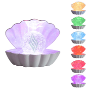 Colour LED Clam - Mint Pearl - Something Different Gift Shop