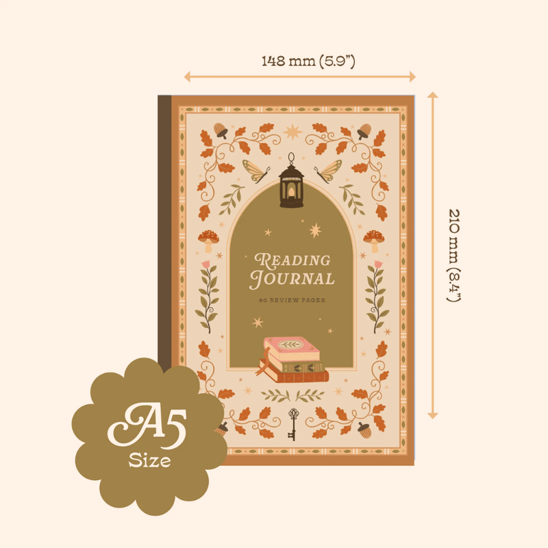 Cosy Season Reading Journal A5 size 148 x 210 mm