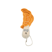 Stacked croissant measuring spoons showing quarter teaspoon measurement