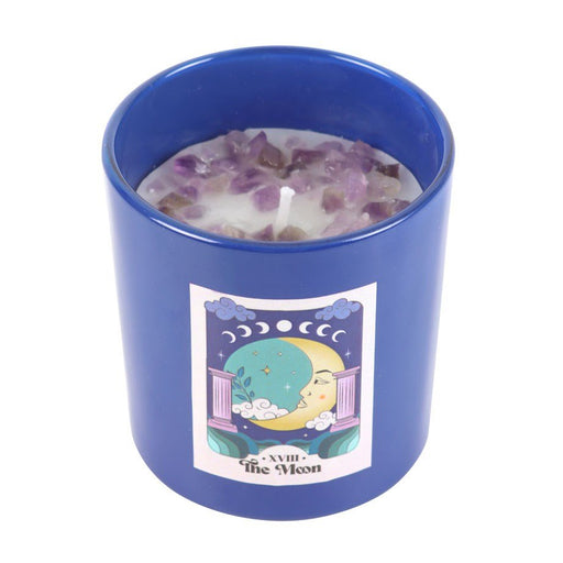 Crystal Chip Candle - The Moon - Something Different Gift Shop