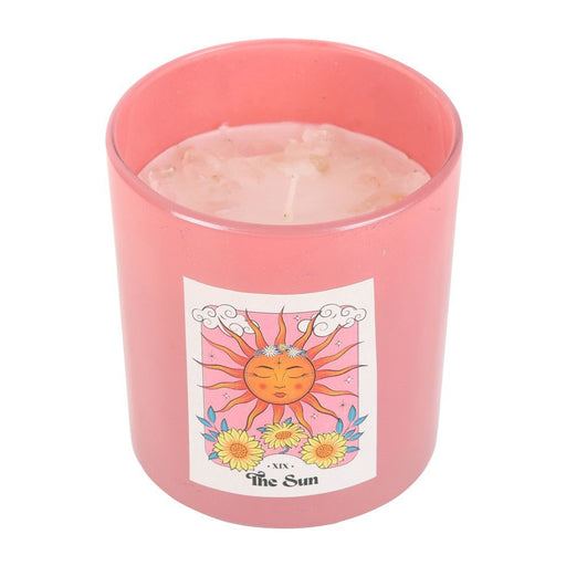 Crystal Chip Candle - The Sun - Something Different Gift Shop