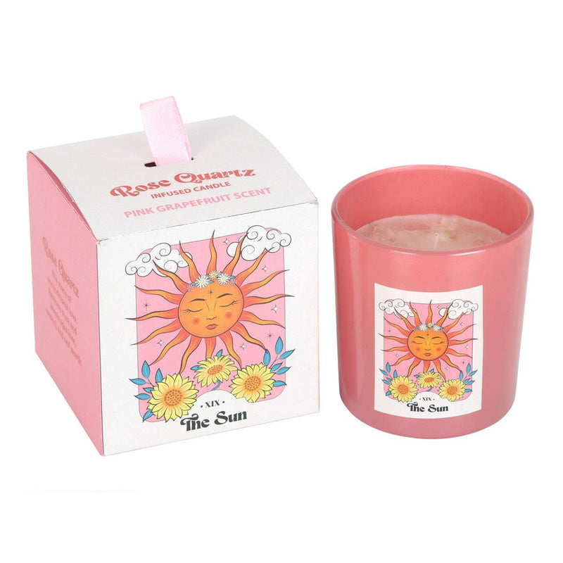 Crystal Chip Candle - The Sun - Something Different Gift Shop