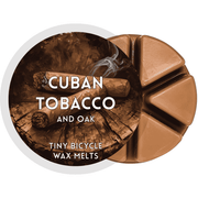 Cuban tobacco oak wax melt smoky wood scent product image
