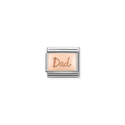 Nomination Classic Link with rose-gold Dad engraving on stainless steel