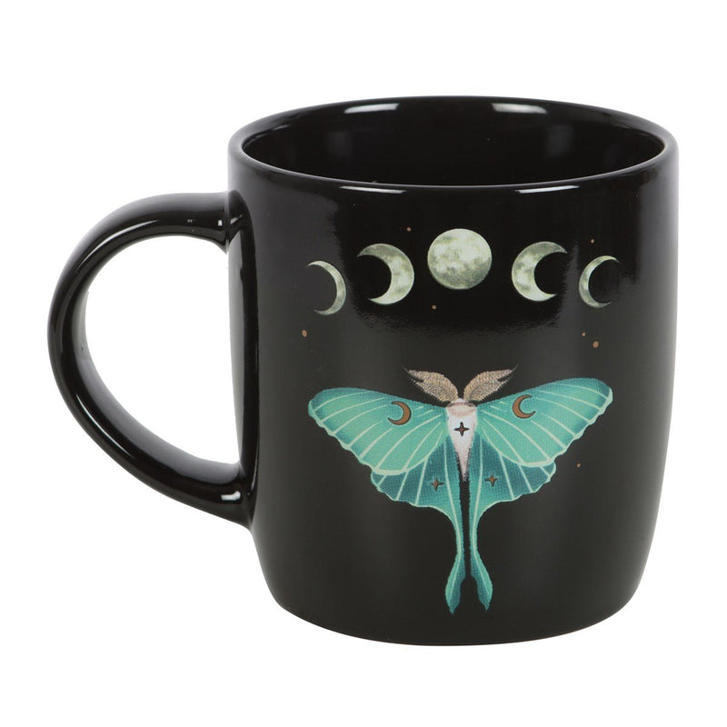 Dark Forest Luna Moth Ceramic Mug - Something Different Gift Shop