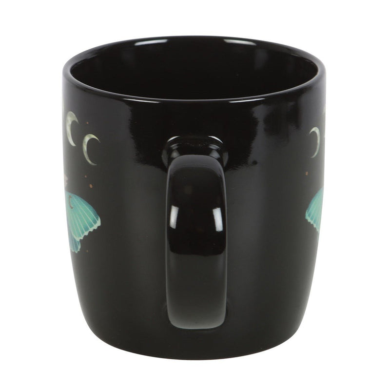 Dark Forest Luna Moth Ceramic Mug - Something Different Gift Shop
