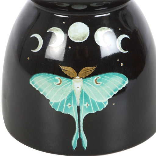 Dark Forest Oil Burner - Luna Moth - Something Different Gift Shop