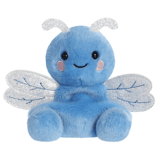 Palm Pals Dart Dragonfly 13cm blue dragonfly soft toy front view