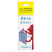 Read Books magnetic bookmark sealed in yellow-header retail packaging.
