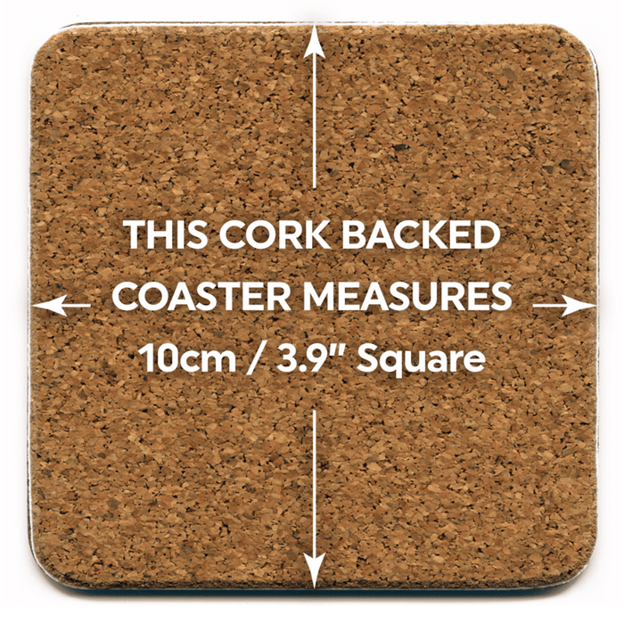 Funny Drinks Coaster – What the Hell Are You Doing? by David Shrigley