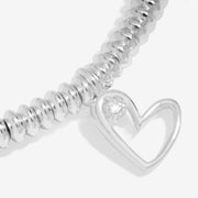 Macro detail of laboratory-grown diamond on Joma With Love bracelet