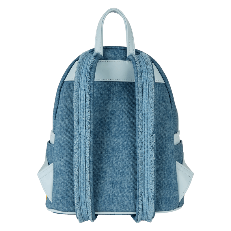 Disney Dogs & Cats Floral Faux Denim Fringe Mini Backpack - Something Different Gift Shop