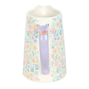 Ditsy Floral Print Ceramic Flower Jug with Butterfly - Something Different Gift Shop