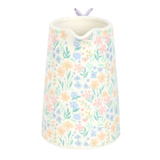 Ditsy Floral Print Ceramic Flower Jug with Butterfly - Something Different Gift Shop
