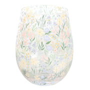 Ditsy Floral Print Stemless Glass - Something Different Gift Shop