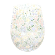 Ditsy Floral Print Stemless Glass - Something Different Gift Shop
