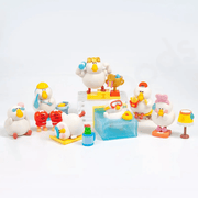Dodowo Fat Goose GYM collection showing six regular figures and hidden Hercule Fatgoose