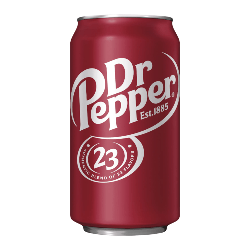 Dr Pepper Original American soda drink 355ml can with classic 23 flavour blend