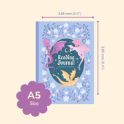 Dragon Reading Journal A5 size 148 x 210 mm