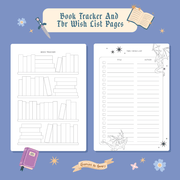 Dragon Reading Journal book tracker and TBR pages