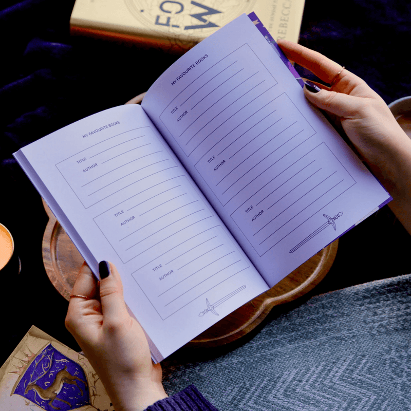 Favourite books pages inside the Dragon Reading Journal