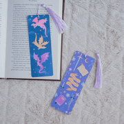 Dragons bookmark displayed beside Probably Reading Fantasy bookmark