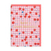 Pink gingham birthday card with red cherries and gold-foil text have a sweet birthday; A6, blank inside, coral envelope by Emily Taylor