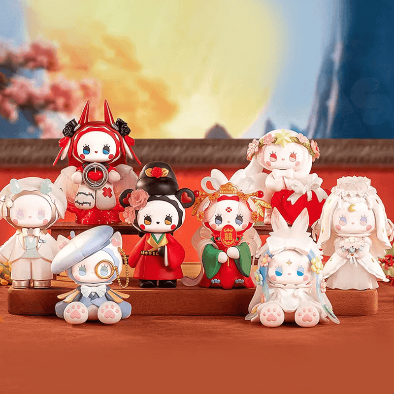 EMMA Secret Forest Beloved Series collectible figures displayed together