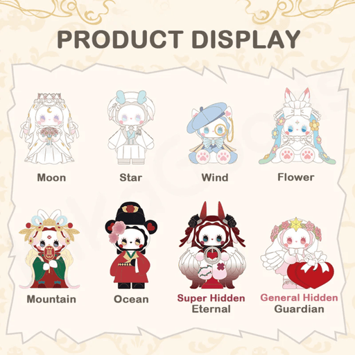 EMMA Secret Forest Beloved Series product display showing all regular and hidden designs