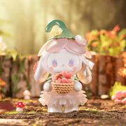 Flower Fairy super‑hidden figure, pearlescent bunny carrying a basket of heart‑shaped petals

