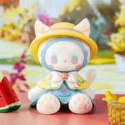 EMMA Secret Forest Garden Party Series 2 Baysalt Sorbet figure in a blue outfit and yellow hat